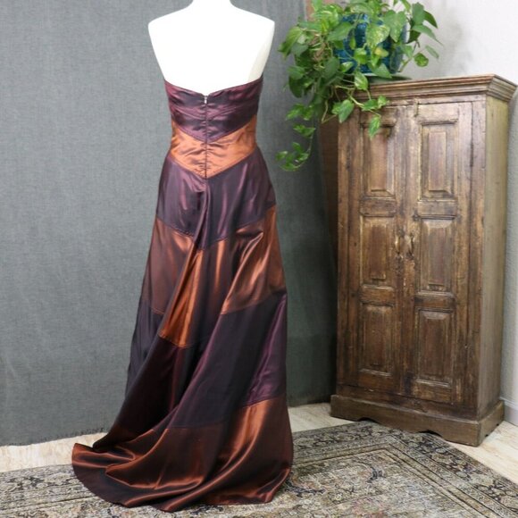 HELEN MORLEY Womens *10 Strapless Bespoke Gown Dress *Altered - Picture 4 of 16